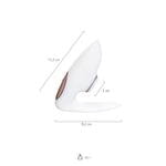 Стимулятор для пар Satisfyer Pro 4 Couples, вакуум-волновой бесконтактный, силикон, белый, 19,5 см.