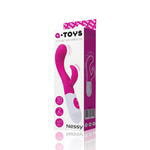 Вибратор с клиторальным стимулятором TOYFA A-Toys Nessy, силикон, розовый, 20 см