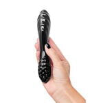 Двусторонний фаллоимитатор Satisfyer Dazzling Crystal 1, стекло, черный, 18,5 см