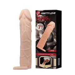 Насадка реалистик закрытая Penis sleeve 7 удлинитель