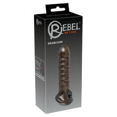 Рельефная насадка на пенис с подхватом мощонки Penis Sleeve by Rebel