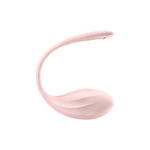 Виброяйцо Satisfyer Ribbed Petal с пультом ДУ, розовое, 7,8 см