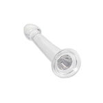 Нереалистичный фаллоимитатор TOYFA Basic Jelly Dildo S, TPE, прозрачный, 15,5 см