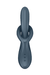 Вибратор и ротатор с функцией нагрева Satisfyer Heat Flex 4, силикон, серый
